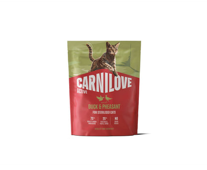 CARNILOVE Active mačke ster. pačetina i fazan 400g