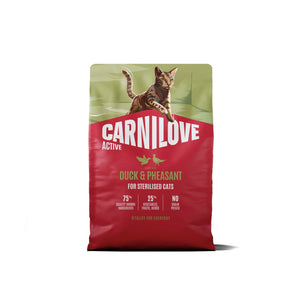 CARNILOVE Active mačke ster. pačetina i fazan 2kg