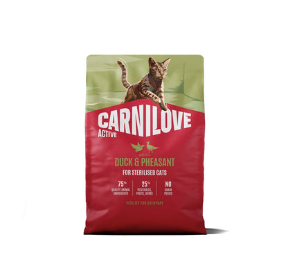 CARNILOVE Active mačke ster. pačetina i fazan 2kg