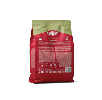 CARNILOVE Active mačke ster. pačetina i fazan 2kg