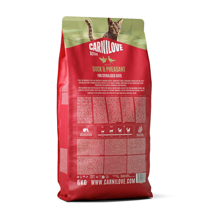 CARNILOVE Active mačke ster. pačetina i fazan 6kg