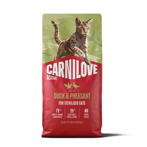 CARNILOVE Active mačke ster. pačetina i fazan 6kg