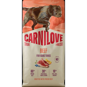 CARNILOVE True Fresh psi govedina za odrasle 12kg