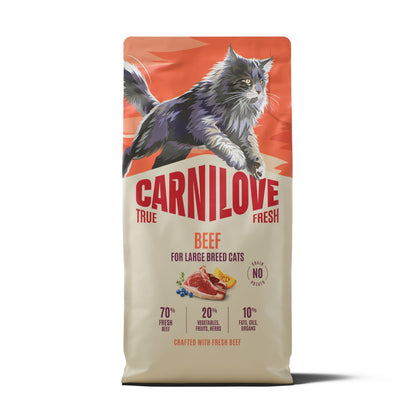 CARNILOVE True Fresh mačke govedina za odrasle velike rase 6kg