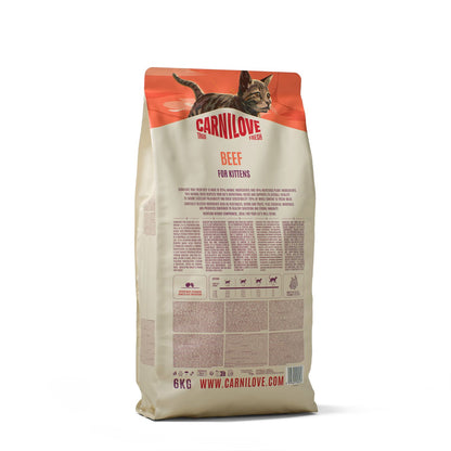 CARNILOVE True Fresh mačke govedina za mačiće 6kg