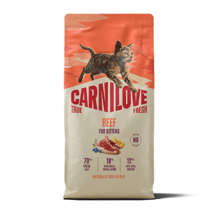 CARNILOVE True Fresh mačke govedina za mačiće 6kg