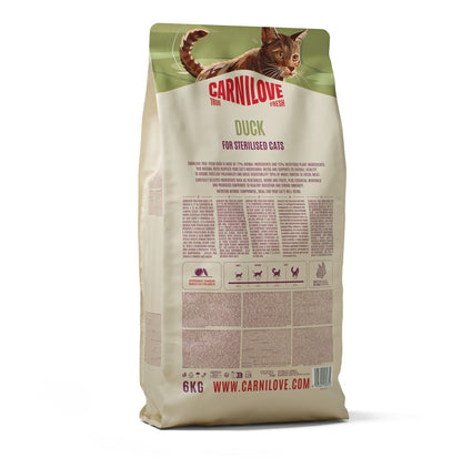 CARNILOVE True Fresh mačke ster. pačetina 6kg