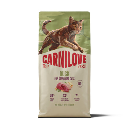 CARNILOVE True Fresh mačke ster. pačetina 6kg