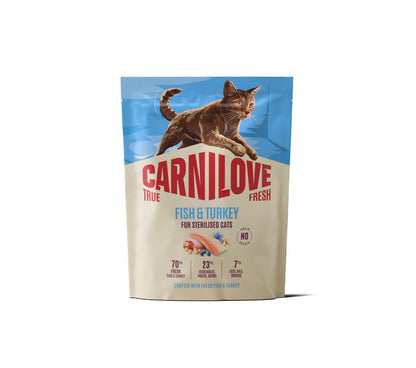 CARNILOVE True Fresh mačke ster. riba i ćuretina 400g