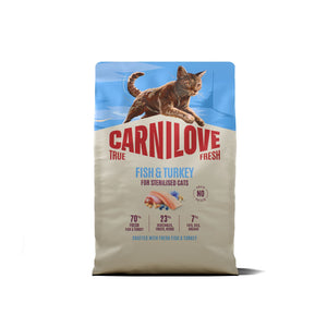 CARNILOVE True Fresh mačke ster. riba i ćuretina 2kg