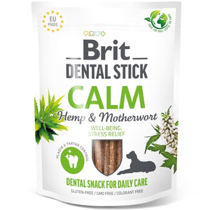BRIT Dental Sticks Calm, štapići za pse s konopoljom i srdačicom, 251g