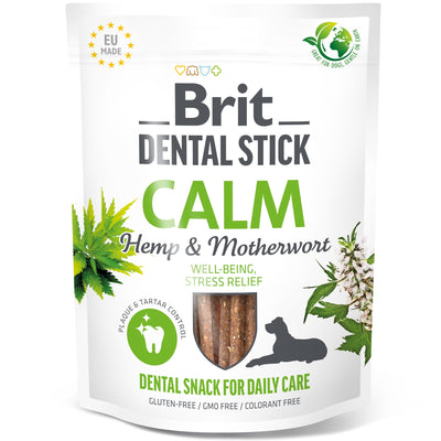 BRIT Dental Sticks Calm, štapići za pse s konopoljom i srdačicom, 251g