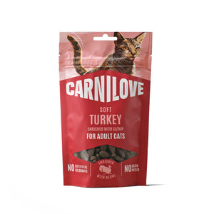 CARNILOVE mačke Soft poslastica ćuretina sa mačjom travom 50g