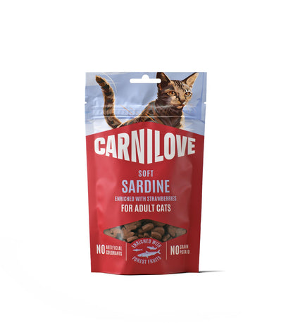 CARNILOVE mačke Soft poslastica sardina sa jagodom 50g