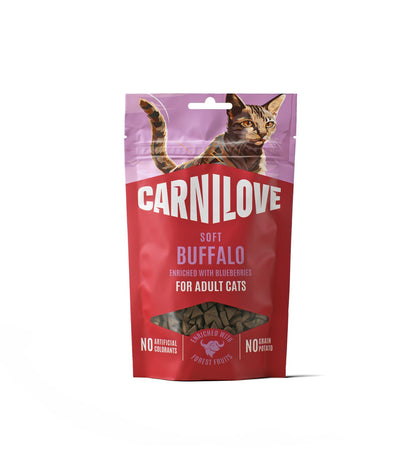 CARNILOVE mačke Soft poslastica bivol sa borovnicom 50g
