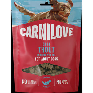 CARNILOVE psi Soft poslastica pastrmka sa mirođijom 200g