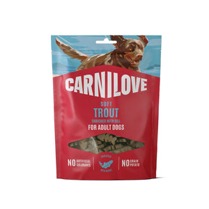 CARNILOVE psi Soft poslastica pastrmka sa mirođijom 200g