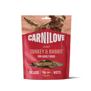 CARNILOVE psi Jerky ćuretina i zečetina 100g