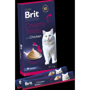 BRIT Nature mačke kremasti poslastice piletina 6x15 g