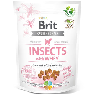 BRIT Crunchy Cracker, PUPPY hrskavi kreker s insektima i surutkom, 200g