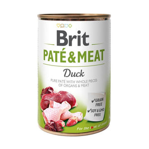 BRIT Pat & Meat, s komadićima pačetine u pašteti, bez žitarica