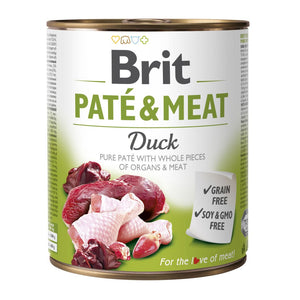 BRIT Pat & Meat, s komadićima pačetine u pašteti, bez žitarica