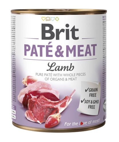 BRIT Pat & Meat, s komadićima jagnjetine u pašteti, bez žitarica