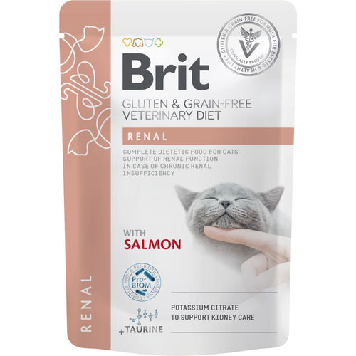 BRIT VD Cat Renal, kod hronične insuficijencije bubrega, bez žitarica, 12x85g