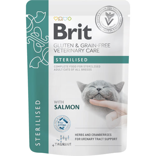 BRIT VC Cat Sterilised, za sterilisane mačke, bez žitarica, 12x85g