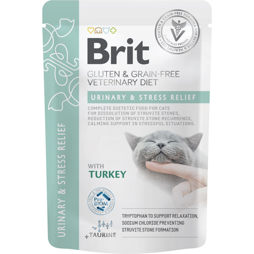 BRIT VD Cat Urinary&Stress, rastapanje struviita, bez žitarica, 12x85g