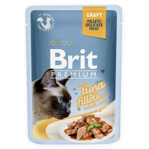 BRIT PREMIUM kesica, nežni fileti u sosu s tunom, 85g