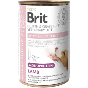 BRIT VD Hypoallergenic, monoproteinska hrana s jagnjetinom, bez žitarica, 400g