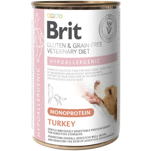 BRIT VD Hypoallergenic, monoproteinska hrana s ćuretinom, bez žitarica, 400g