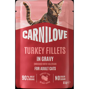 CARNILOVE mačke kesica GRAVY ćuretina sa valerijanom 85g