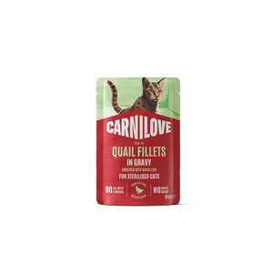 CARNILOVE mačke ster. kesica GRAVY prepelica sa maslačkom 85g