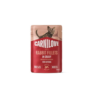 CARNILOVE mačke kesica GRAVY zečetina sa nevenom za mačiće 85g