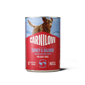 CARNILOVE psi konzerva pašteta losos i ćuretina 400g
