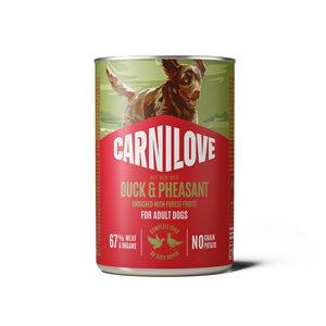 CARNILOVE psi konzerva pašteta pačetina i fazan 400g