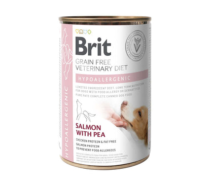 BRIT VD Dog Hypoallergenic, kod nepovoljnih reakcija na hranu, bez žitarica 400g