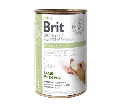BRIT VD Dog Diabetes, regulacija snabdevanja glukozom, bez žitarica, 400g