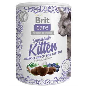 BRIT CARE Superfruits KITTEN, hrskava poslastica za mačiće, bez žitarica, 100g