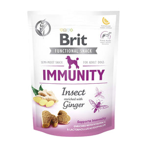 BRIT Functional poslastica za pse, Immunity s insektima i đumbirom, 150g