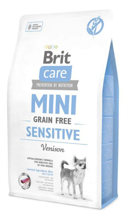 BRIT CARE Mini Sensitive, s mesom jelena, bez žitarica