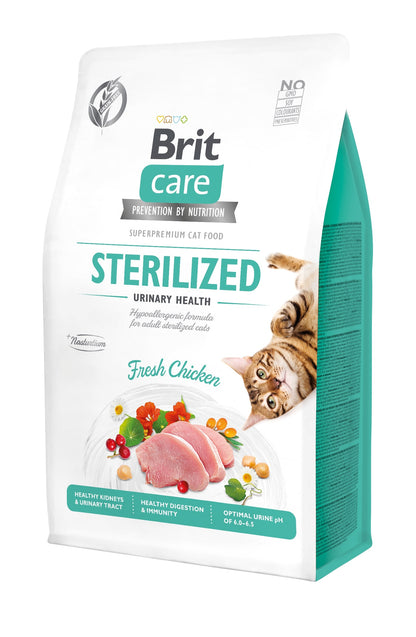 BRIT CARE Cat Sterilized Urinary Health, bez žitarica