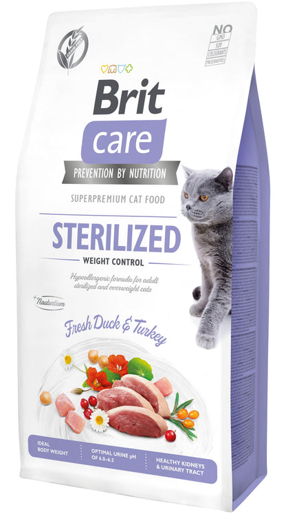 BRIT CARE Cat Sterilized Weight Control, bez žitarica