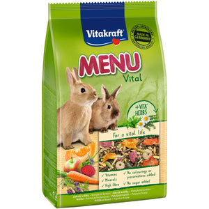 VITAKRAFT Menu potpuna hrana za patuljaste kuniće, mešavina voća i povrća, 1kg