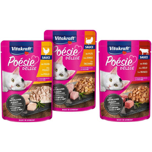 VITAKRAFT Posie Dlice, mesni meni u sočnom sosu, za mačke, 6x85g