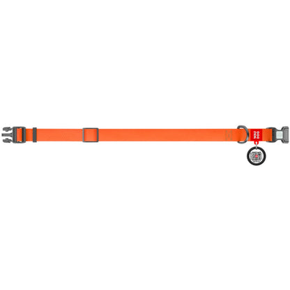 OUTLET WAUDOG Ogrlica za pse Smart ID, vodootporna,Naran,Medium,20mm/28-40cm
