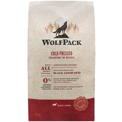 WOLFPACK Black Angus govedina, hladno presovana hrana za pse