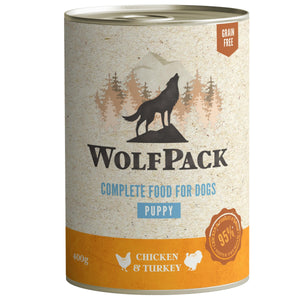 WOLFPACK PUPPY piletina i ćuretina, bez žitarica, 400g
